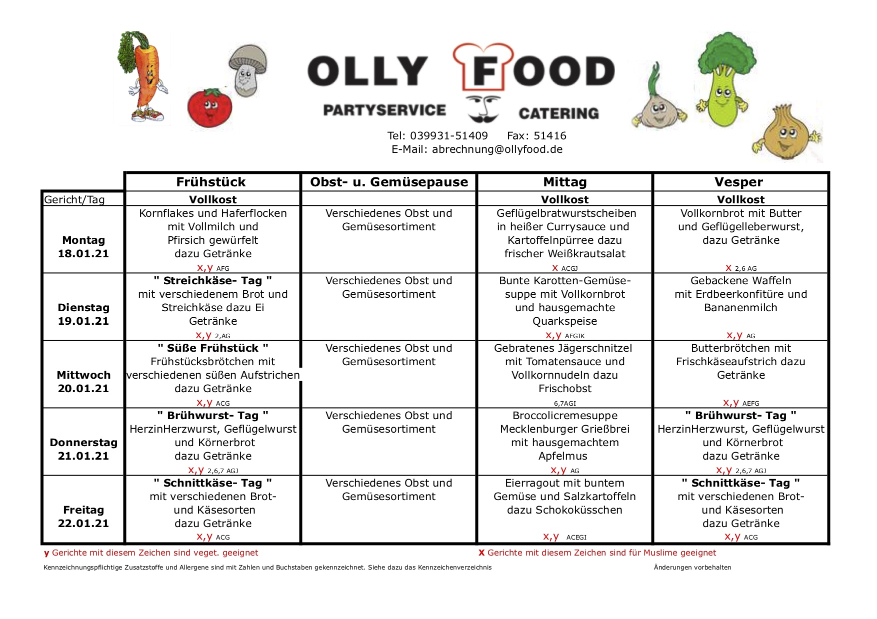 Kinderspeiseplan Woche 03