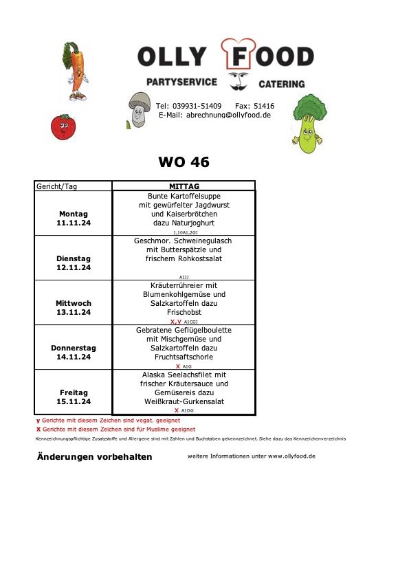 Plan Schule u. Hort  Wo 46